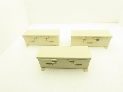 Hoffman F44T12HC Wireway Auxiliary Gutter Wire Trough 4"x4"x12" Lot of 3