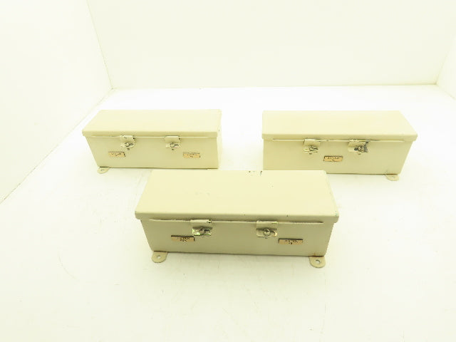 Hoffman F44T12HC Wireway Auxiliary Gutter Wire Trough 4"x4"x12" Lot of 3