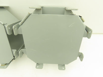 Hoffman F44LC 4"x4" Wireway Lay-in Cross Fitting Lot of 2