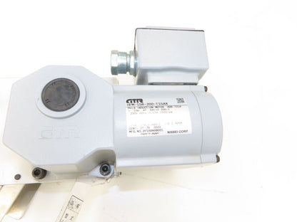 Bunri TOS-25-1 Separator Oil Skimmer 1" Wide Belt 8" Immersed 200V 3Ph Motor