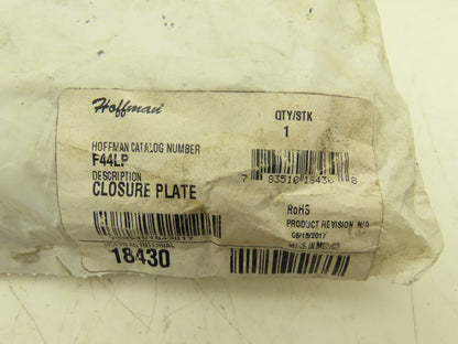 Hoffman F44LP 4"x4" Wireway Closure Plate and Seal Lay-in/Feed-Through Lot of 3
