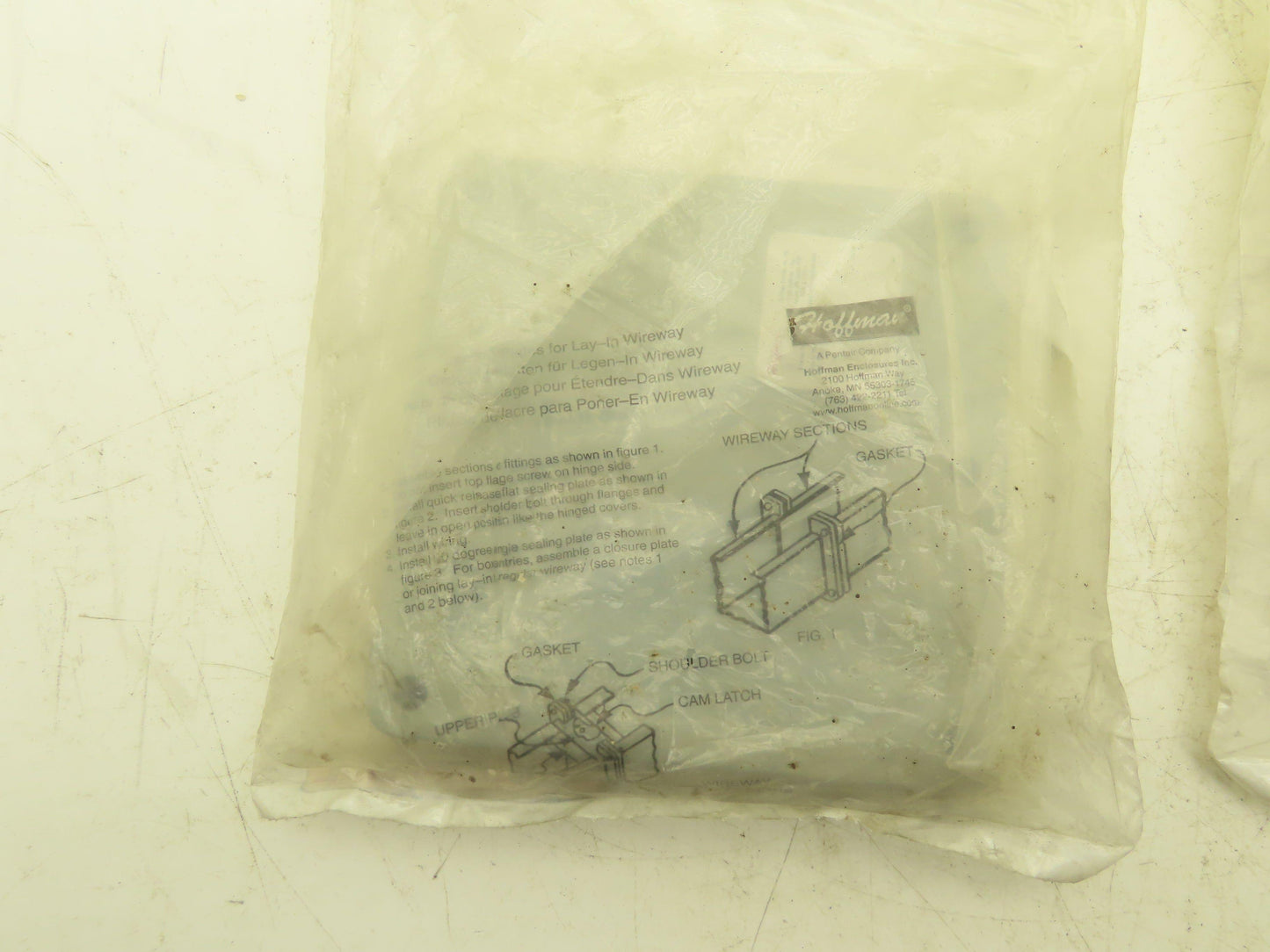 Hoffman F44LP 4"x4" Wireway Closure Plate and Seal Lay-in/Feed-Through Lot of 3