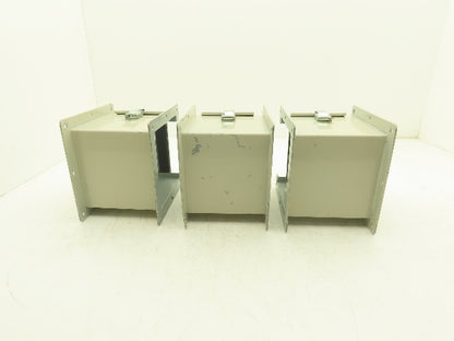 Hoffman F66L06 6"x6" Wireway Straight 6" Section Lay-in NEMA 12 Lot of 3