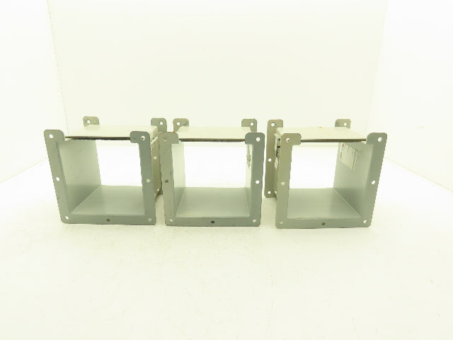 Hoffman F66L06 6"x6" Wireway Straight 6" Section Lay-in NEMA 12 Lot of 3