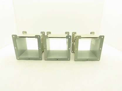Hoffman F66L06 6"x6" Wireway Straight 6" Section Lay-in NEMA 12 Lot of 3