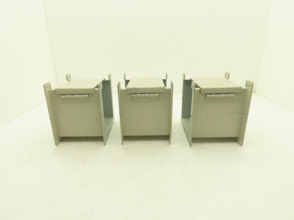 Hoffman F66L06 6"x6" Wireway Straight 6" Section Lay-in NEMA 12 Lot of 3