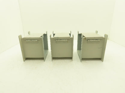 Hoffman F66L06 6"x6" Wireway Straight 6" Section Lay-in NEMA 12 Lot of 3