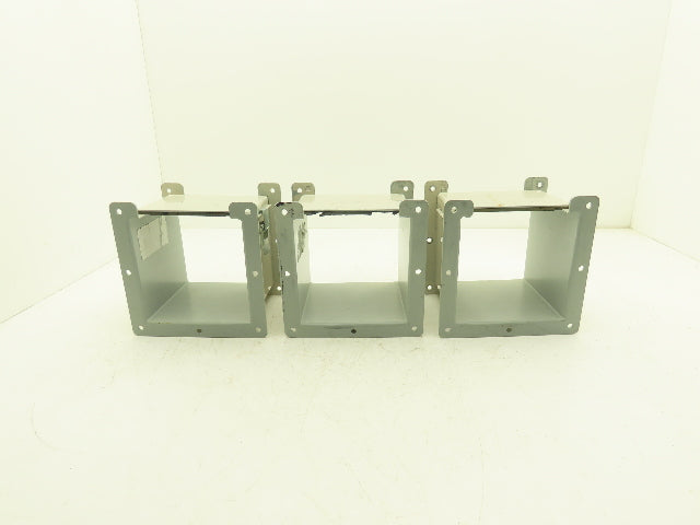Hoffman F66L06 6"x6" Wireway Straight 6" Section Lay-in NEMA 12 Lot of 3