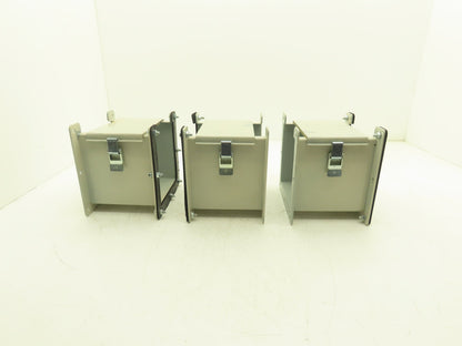 Hoffman F-66L06 6"x6" Wireway Straight 6" Section Lay-in NEMA 12 Lot of 3