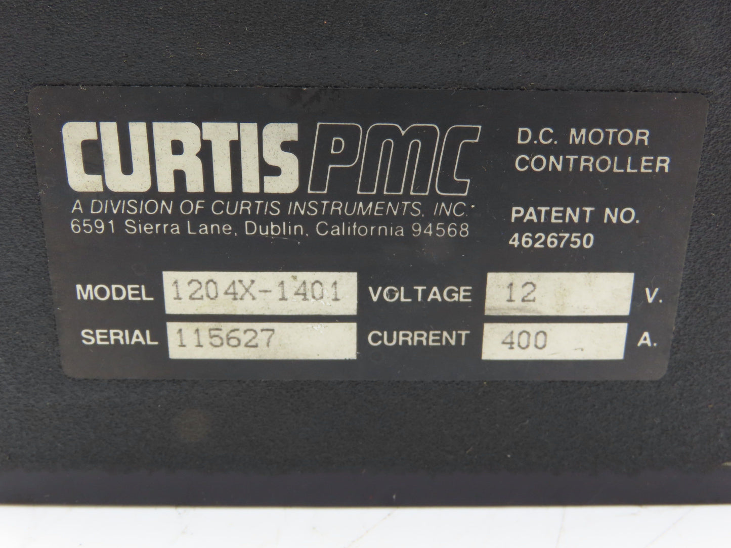 Curtis 1204X-1401 DC Motor Controller 12v Contactors From Big Joe PDH-30-106