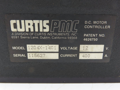Curtis 1204X-1401 DC Motor Controller 12v Contactors From Big Joe PDH-30-106