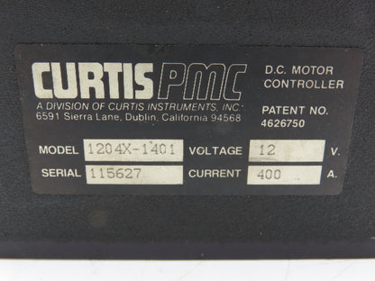 Curtis 1204X-1401 DC Motor Controller 12v Contactors From Big Joe PDH-30-106