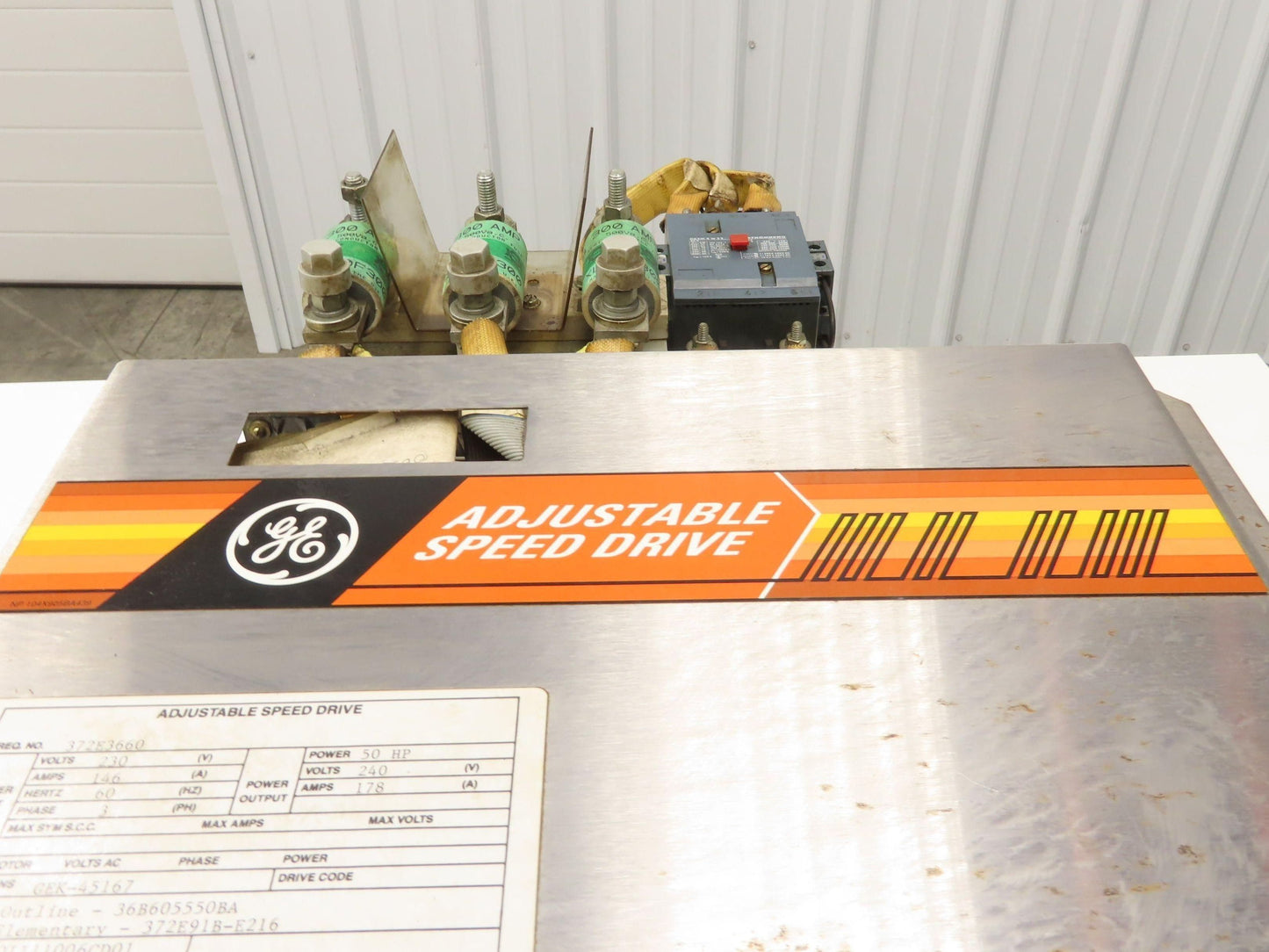 GE 372E3660 Farrel VTL Spindle DC Drive 50HP 240V 178A Adjustable Speed