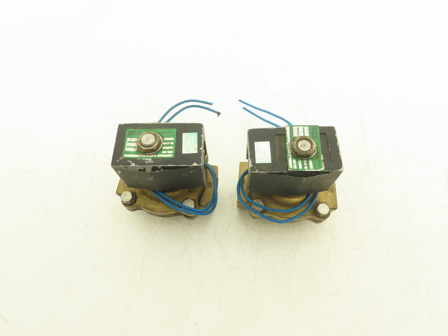 NCD AD12-25 Brass Solenoid Valve 2-Way 1"NPT 115V Normally Open Lot of 2
