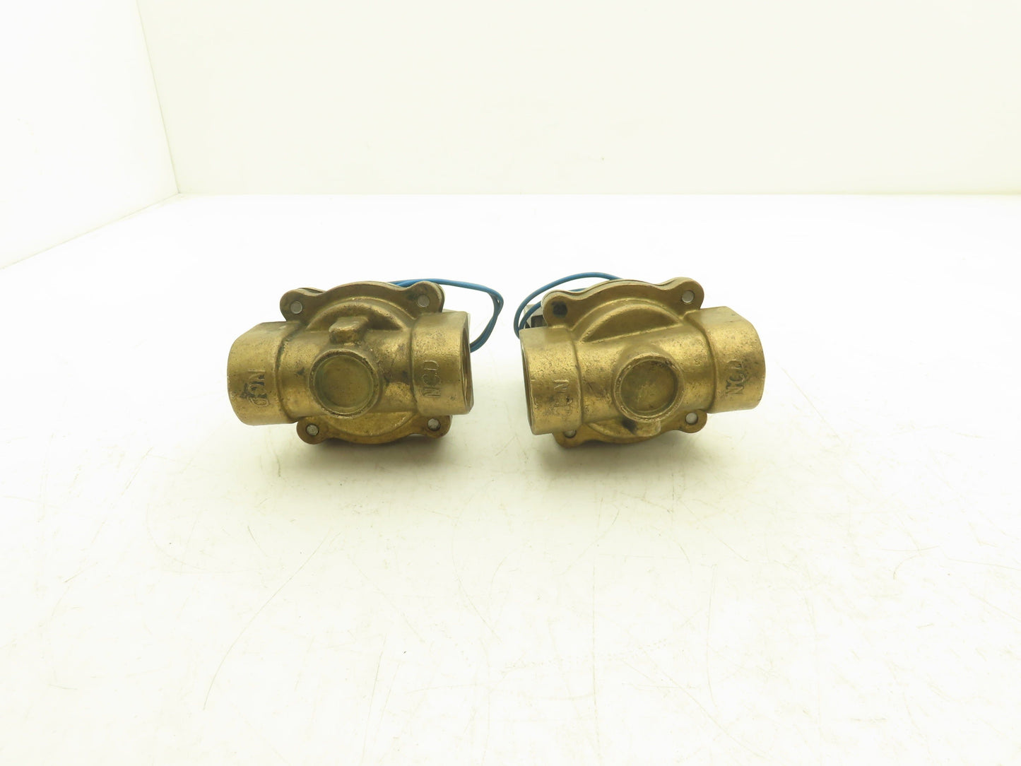 NCD AD12-25 Brass Solenoid Valve 2-Way 1"NPT 115V Normally Open Lot of 2