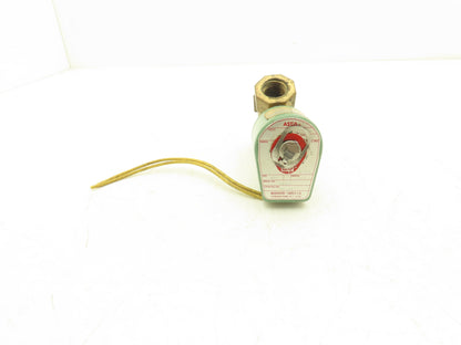 Asco AD12-25 Brass Solenoid Angle Valve 2-Way 1/2"NPT 120V  Lot of 2