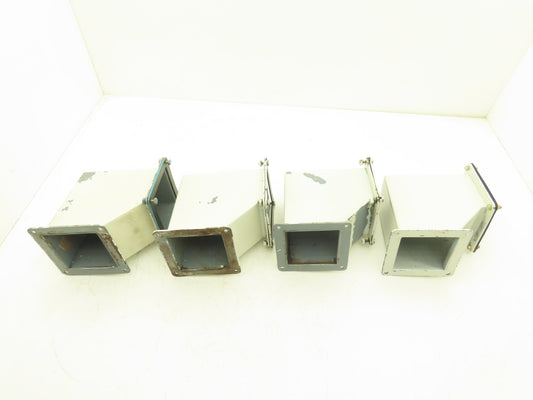 Hoffman F-44WE90 4"x4" Wireway 90° Elbow Feed-Through Lot of 4