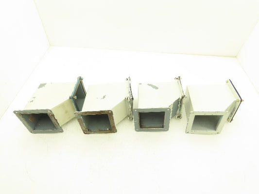 Hoffman F-44WE90 4"x4" Wireway 90° Elbow Feed-Through Lot of 4