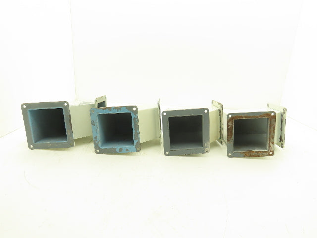 Wiegmann JWL904 4"x4" Wireway 90° Elbow Feed-Through Lot of 4