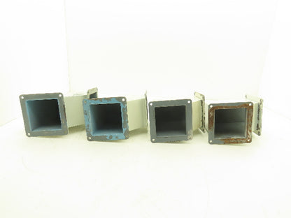 Wiegmann JWL904 4"x4" Wireway 90° Elbow Feed-Through Lot of 4