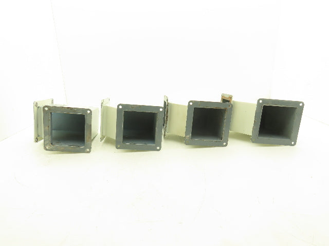 Wiegmann JWL904 4"x4" Wireway 90° Elbow Feed-Through Lot of 4
