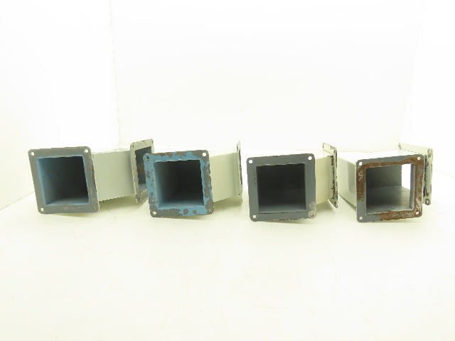 Wiegmann JWL904 4"x4" Wireway 90° Elbow Feed-Through Lot of 4