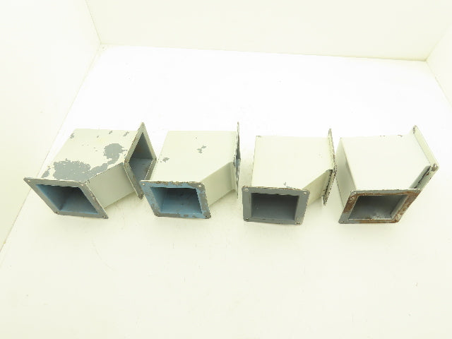 Wiegmann JWL904 4"x4" Wireway 90° Elbow Feed-Through Lot of 4