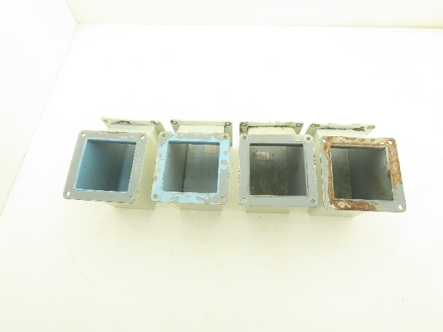 Wiegmann JWL904 4"x4" Wireway 90° Elbow Feed-Through Lot of 4