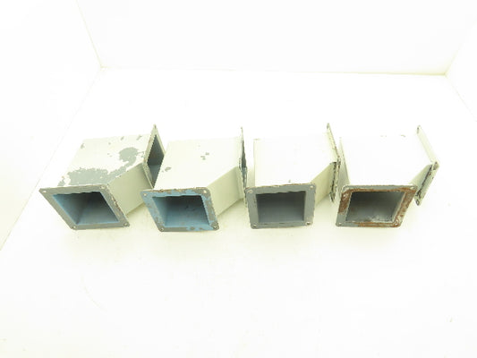 Wiegmann JWL904 4"x4" Wireway 90° Elbow Feed-Through Lot of 4