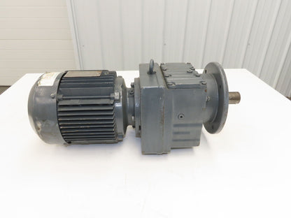 SEW Eurodrive RF67 DT90L4 Inline Gearmotor 1.5kW 230/460V 3PH 46.5 Reducer 37rpm
