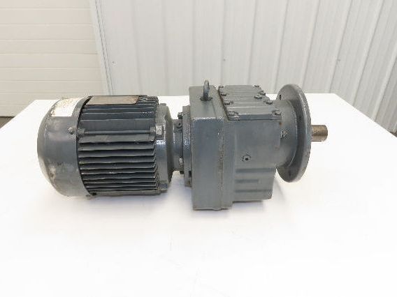 SEW Eurodrive RF67 DT90L4 Inline Gearmotor 1.5kW 230/460V 3PH 46.5 Reducer 37rpm