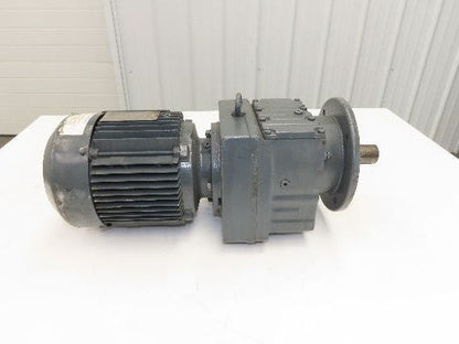 SEW Eurodrive RF67 DT90L4 Inline Gearmotor 1.5kW 230/460V 3PH 46.5 Reducer 37rpm