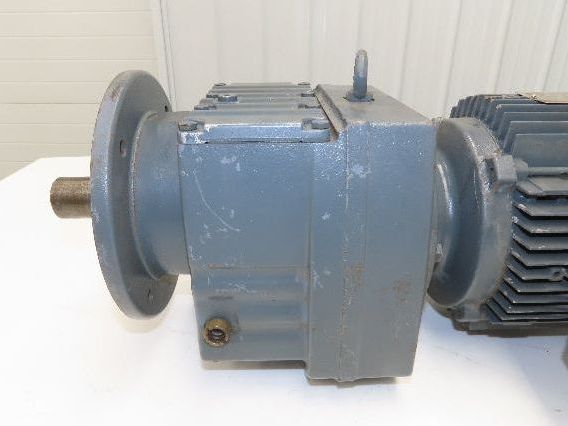SEW Eurodrive RF67 DT90L4 Inline Gearmotor 1.5kW 230/460V 3PH 46.5 Reducer 37rpm