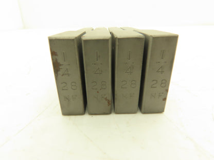 Oster Landis 11300 Quad Bolt Threader Dies 1/4-28 UNF HS  Set of 4
