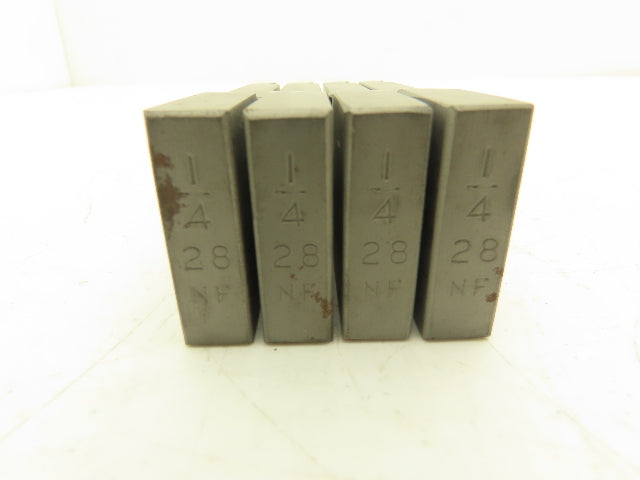 Oster Landis 11300 Quad Bolt Threader Dies 1/4-28 UNF HS  Set of 4