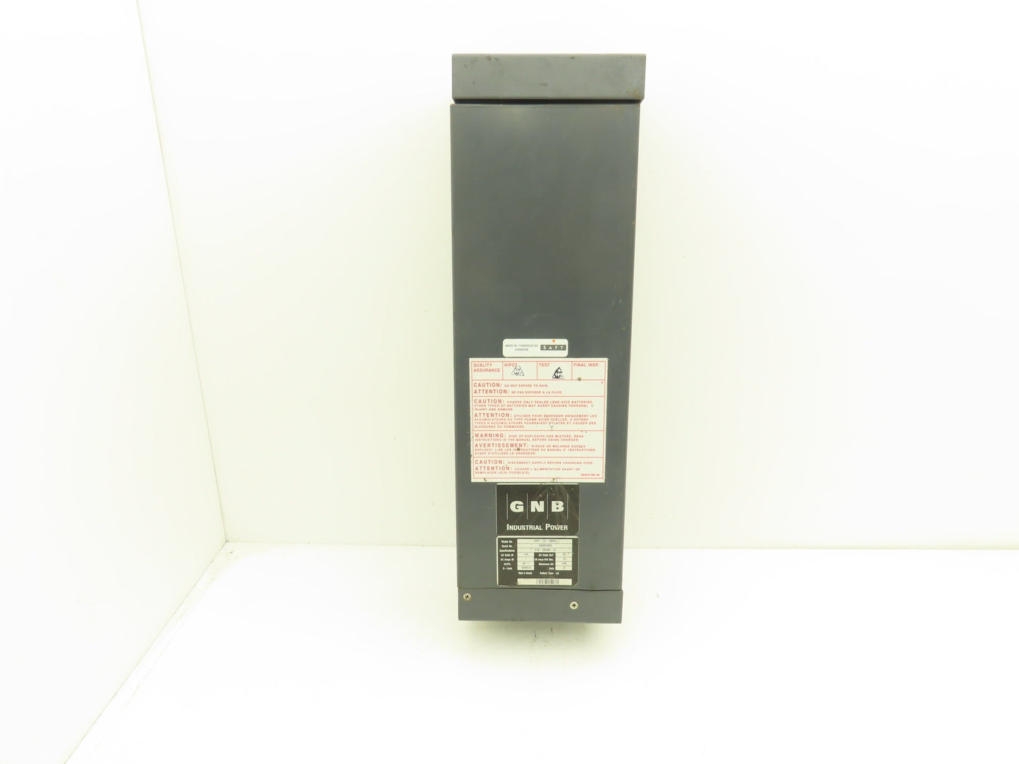 GNB SPP-12-200S1 SCR 50 Battery Charger 24VDC 15A 12 Cell 200AH 120V Input