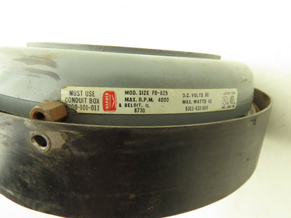 Warner PB-825, 5311-631-004 Magnetic Clutch Brake 90VDC 4000 RPM