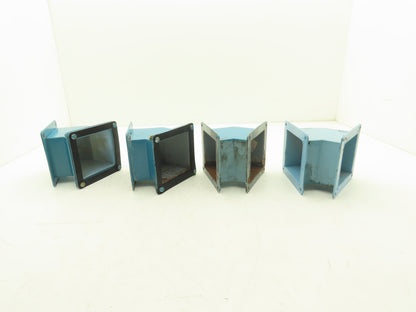 Wiegmann JWL454 4"x4" Wireway 45° Elbow Feed-Through Lot of 4