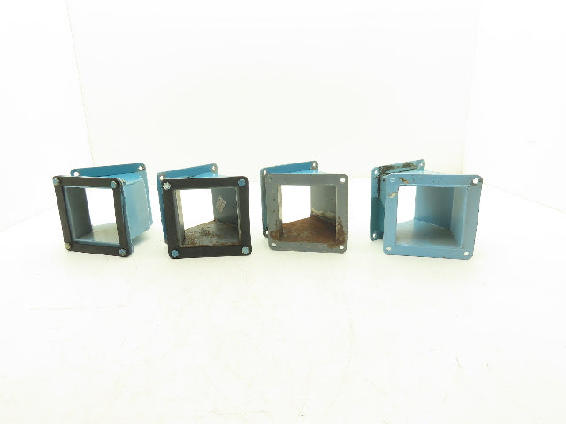 Wiegmann JWL454 4"x4" Wireway 45° Elbow Feed-Through Lot of 4