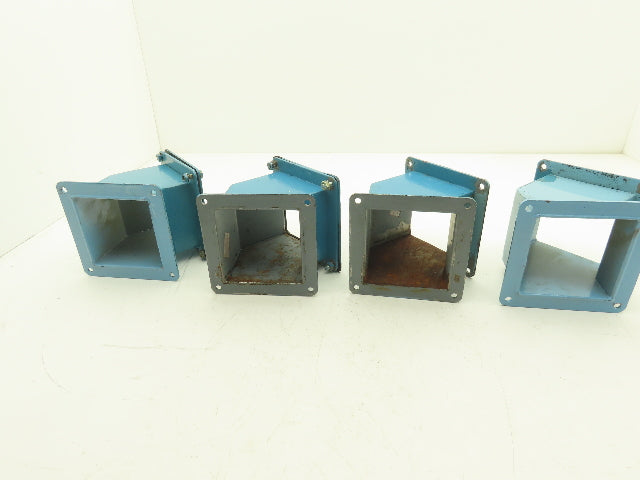 Wiegmann JWL454 4"x4" Wireway 45° Elbow Feed-Through Lot of 4