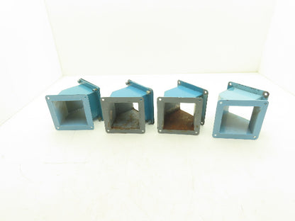 Wiegmann JWL454 4"x4" Wireway 45° Elbow Feed-Through Lot of 4