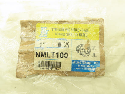 Arlington NMLT100  1" Straight Non-Metallic PVC Connector Liquid Tight Lot of 29