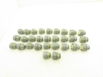 Arlington NMLT100  1" Straight Non-Metallic PVC Connector Liquid Tight Lot of 29