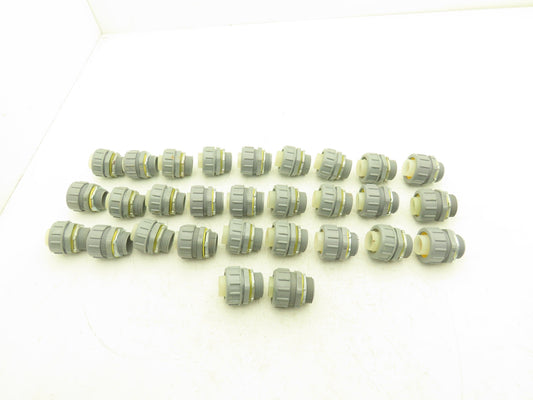 Arlington NMLT100  1" Straight Non-Metallic PVC Connector Liquid Tight Lot of 29