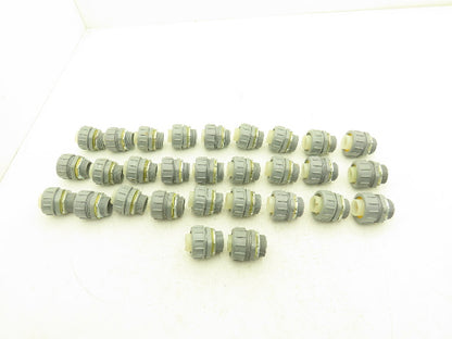 Arlington NMLT100  1" Straight Non-Metallic PVC Connector Liquid Tight Lot of 29