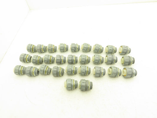 Arlington NMLT100  1" Straight Non-Metallic PVC Connector Liquid Tight Lot of 29