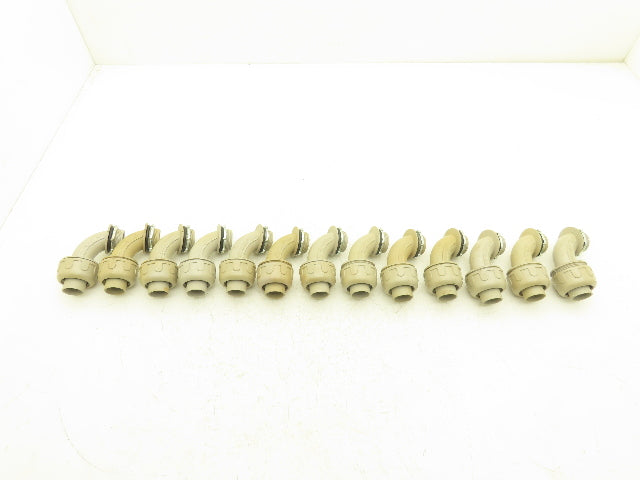Arlington NMLT90100 1" 90° Elbow NonMetallic PVC Connector LiquidTight Lot of 13