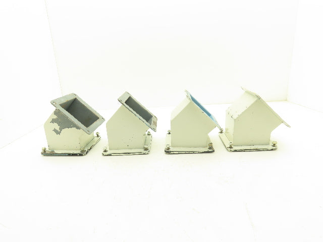 Wiegmann JWL454 4"x4" Wireway 45° Elbow Feed-Through Lot of 4