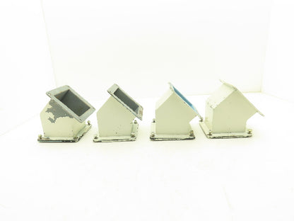 Wiegmann JWL454 4"x4" Wireway 45° Elbow Feed-Through Lot of 4