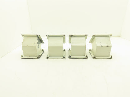 Wiegmann JWL454 4"x4" Wireway 45° Elbow Feed-Through Lot of 4